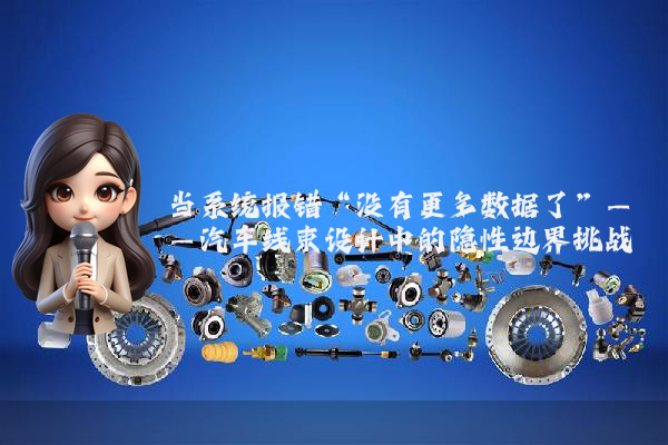 当系统报错“没有更多数据了”——汽车线束设计中的隐性边界挑战